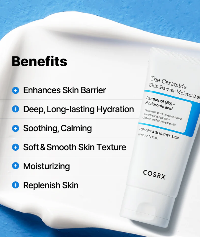 COSRX The Ceramide Skin Barrier Moisturizer - Ceramidowy Krem Nawilżający 80ml