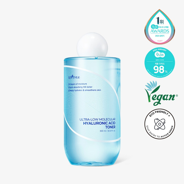 ISNTREE Ultra-Low Molecular Hyaluronic Acid Toner - Tonik z Kwasem Hialuronowym 300ml