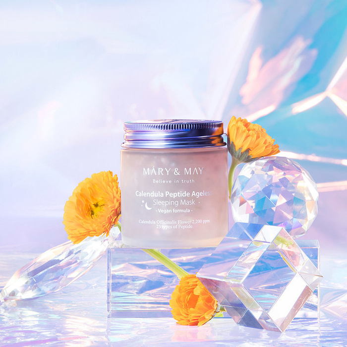 Mary&May Calendula Peptide Ageless Sleeping Mask - Kojąca Maska Regenerująca 110g