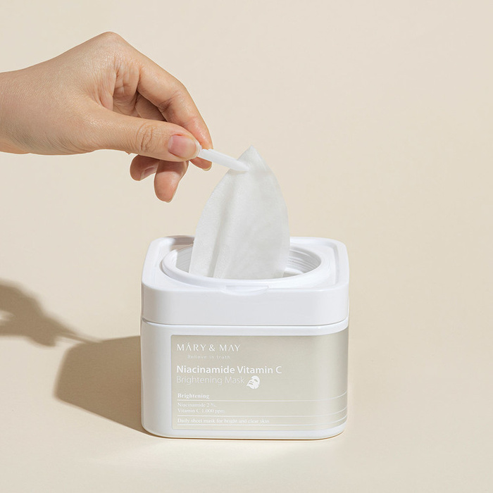Mary&May Niacinamide Vitamin C Brightening Mask - Zestaw Maseczek W Płachcie 30szt.