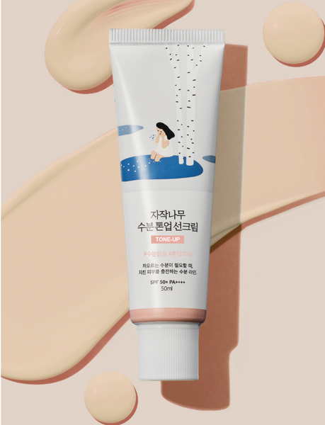 Round Lab Birch Moisture Tone-Up Sunscreen - Tonujący Krem Przeciwsłoneczny 50ml