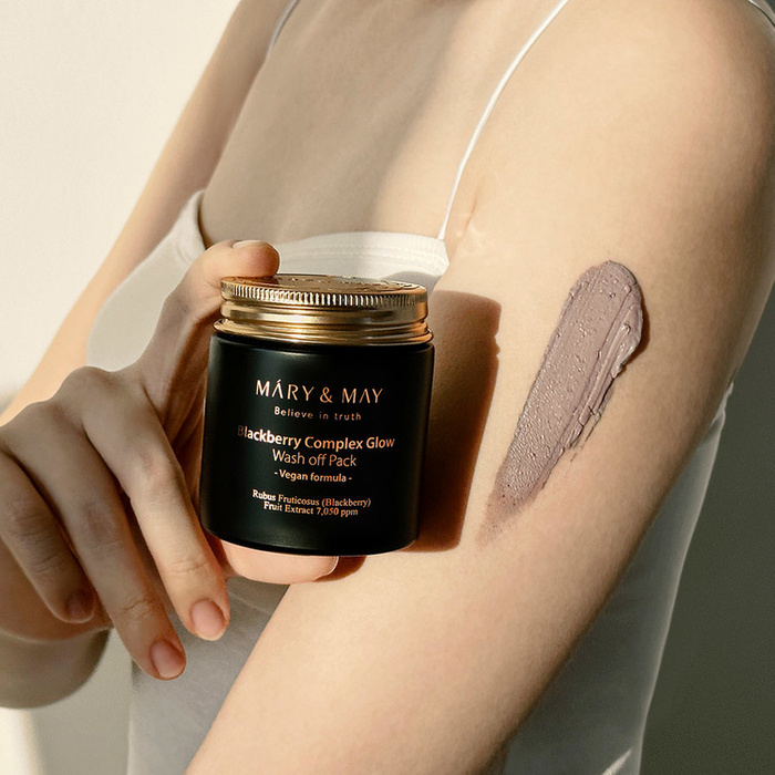 Mary&May Blackberry Complex Glow Wash off Pack - Glinkowa Maseczka Rozświetlająca 125g