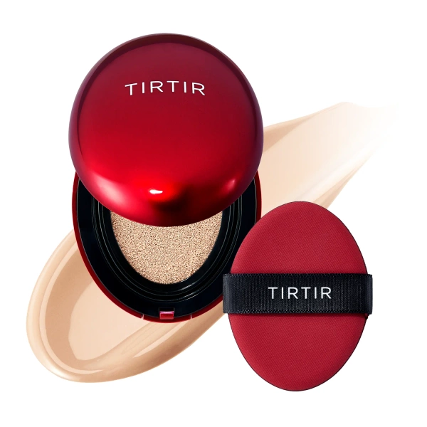 TIRTIR Mask Fit Red Cushion - Doskonały Podkład do Twarzy w Poduszce 21C Cool Ivory 18g