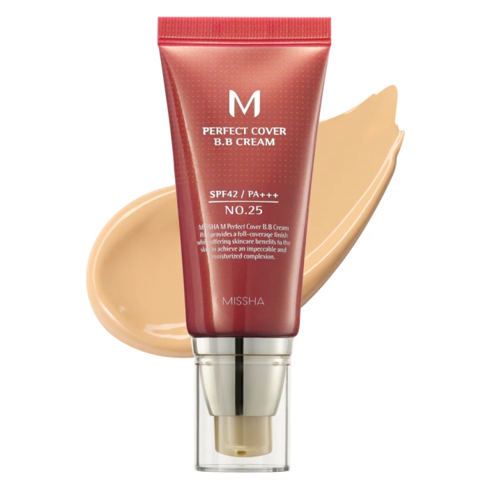 MISSHA M Perfect Cover BB Cream SPF42/PA+++ - Kryjący Krem BB No.25 Warm Beige 50ml