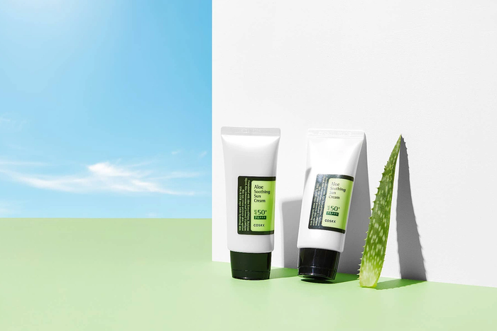 COSRX Aloe Soothing Sun Cream - Nawilżający Krem Przeciwsłoneczny SPF50+ 50ml