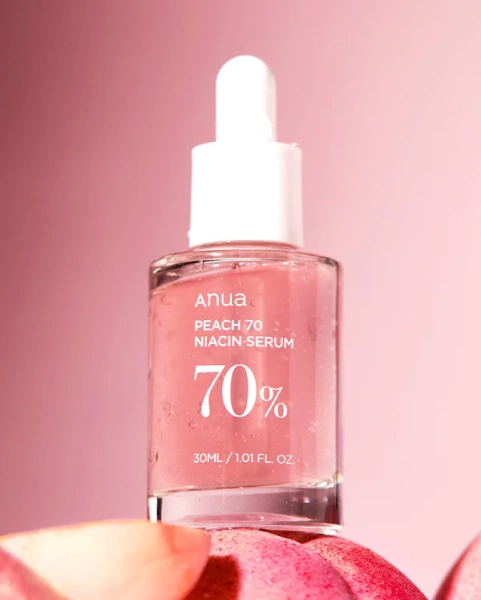 Anua Peach 70% Niacinamide Serum - Serum Rozjaśniające z Ekstraktem z Brzoskwini 30ml