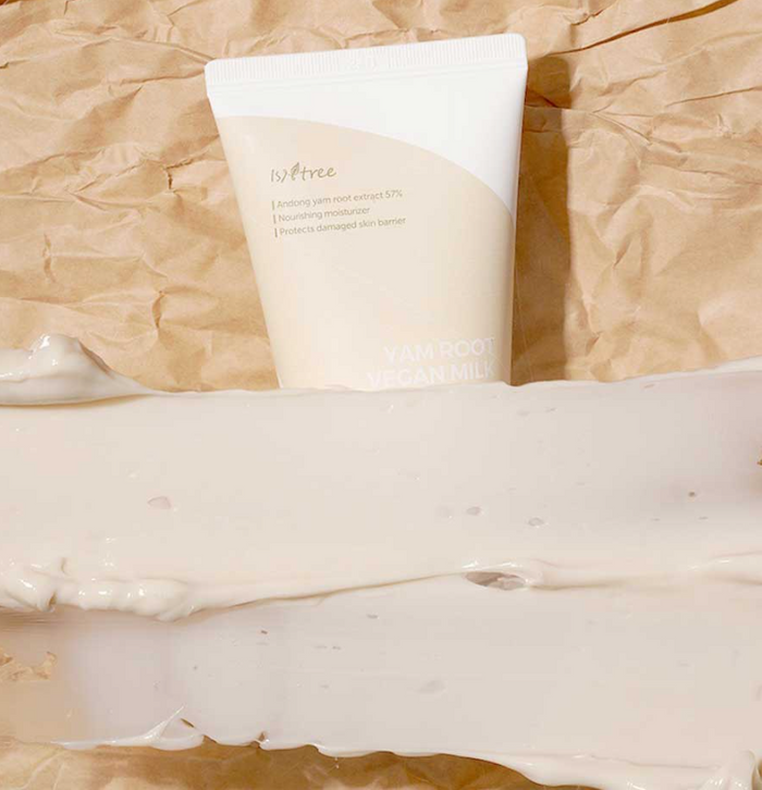 ISNTREE Yam Root Vegan Milk Cream - Intensywnie Nawilżający Krem do Twarzy 80ml