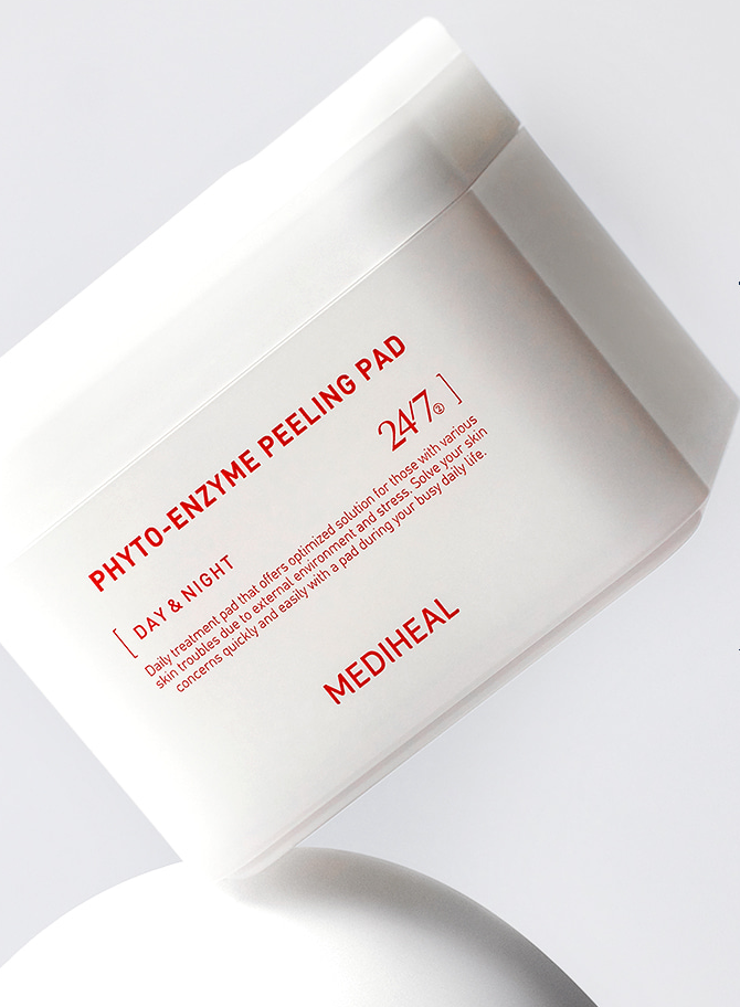 Mediheal Phyto-Enzyme Peeling Pad - Płatki złuszczające do twarzy z Papainą i Kwasem 90szt.