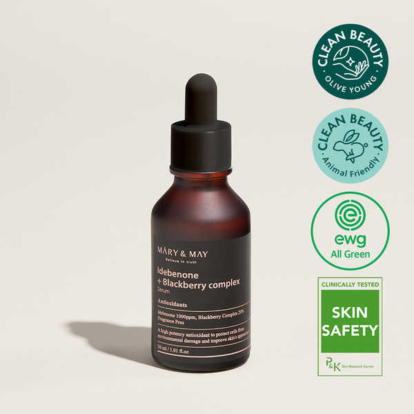 Mary&May Idebenone + Blackberry Complex Serum - Nawilżające Serum Antyoksydacyjne 30ml