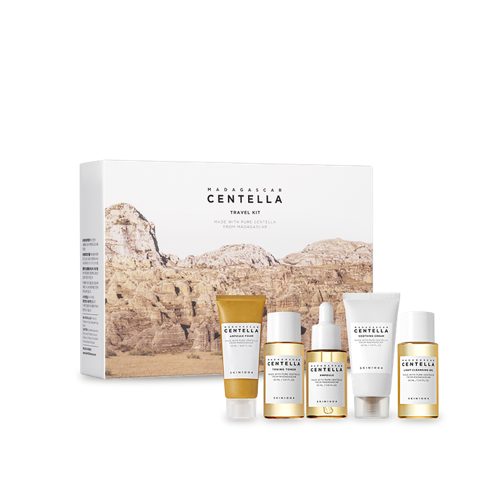 Skin1004 Madagascar Centella Travel Kit- Podróżny zestaw kosmetyków do pielęgnacji twarzy
