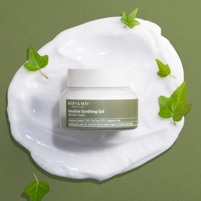 Mary&May Sensitive Soothing Gel Blemish Cream- Łagodzący Krem Redukujący Podrażnienia 70g