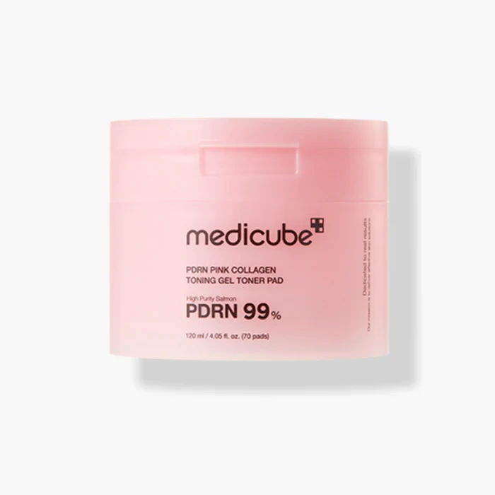 Medicube PDRN Pink Collagen Gel Toner Pad - Kolagenowe Płatki Tonujące 70szt.