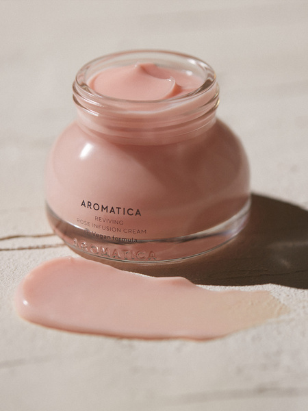 Aromatica Reviving Rose Infusion Cream - Liftingujący Krem Nawilżający 50ml