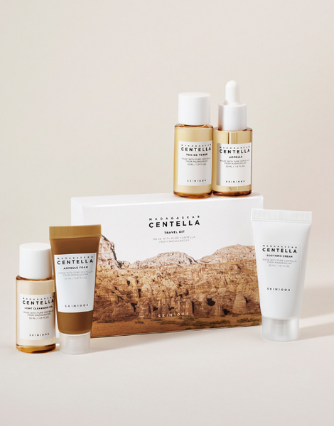 Skin1004 Madagascar Centella Travel Kit- Podróżny zestaw kosmetyków do pielęgnacji twarzy