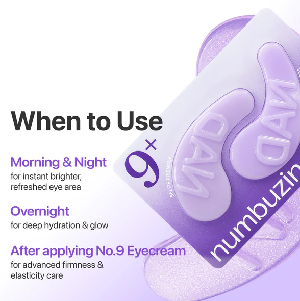 No.9 NAD+ Collagen Under Eye Patches - Kolagenowe Płatki Pod Oczy 