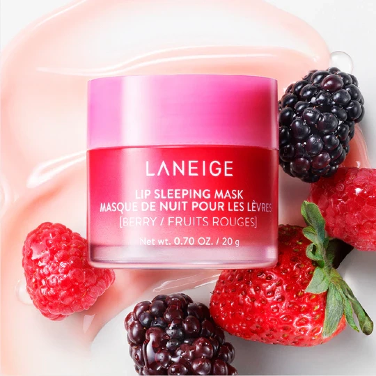 Laneige Lip Sleeping Mask EX Berry - Intensywnie Regenerująca Maseczka do Ust 20g