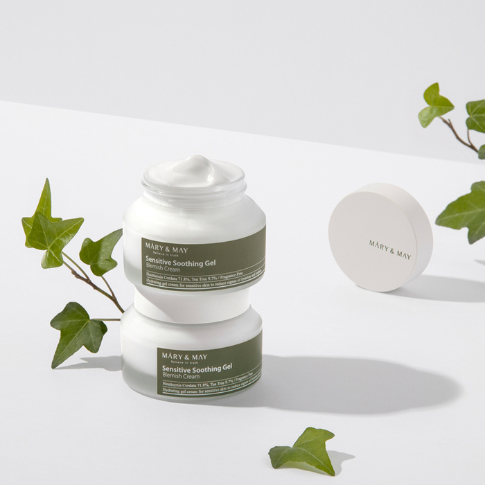 Mary&May Sensitive Soothing Gel Blemish Cream- Łagodzący Krem Redukujący Podrażnienia 70g