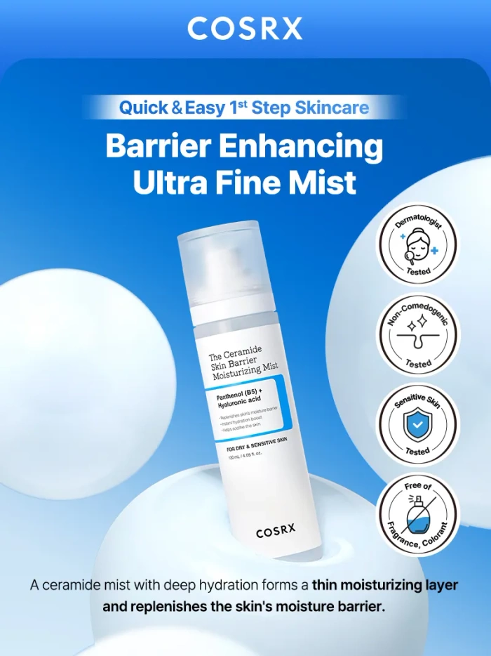 COSRX The Ceramide Skin Barrier Moisturizing Mist - Nawilżająca Mgiełka z Ceramidami 120ml