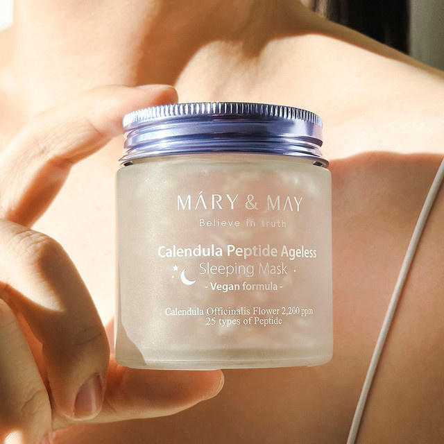 Mary&May Calendula Peptide Ageless Sleeping Mask - Kojąca Maska Regenerująca 110g