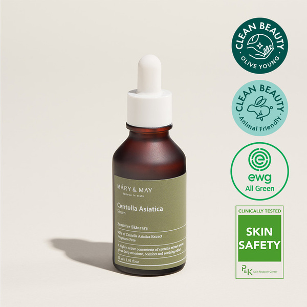 Mary&May Centella Asiatica Serum - Kojące Serum Do Twarzy z Wąkrotą Azjatycką - 30ml