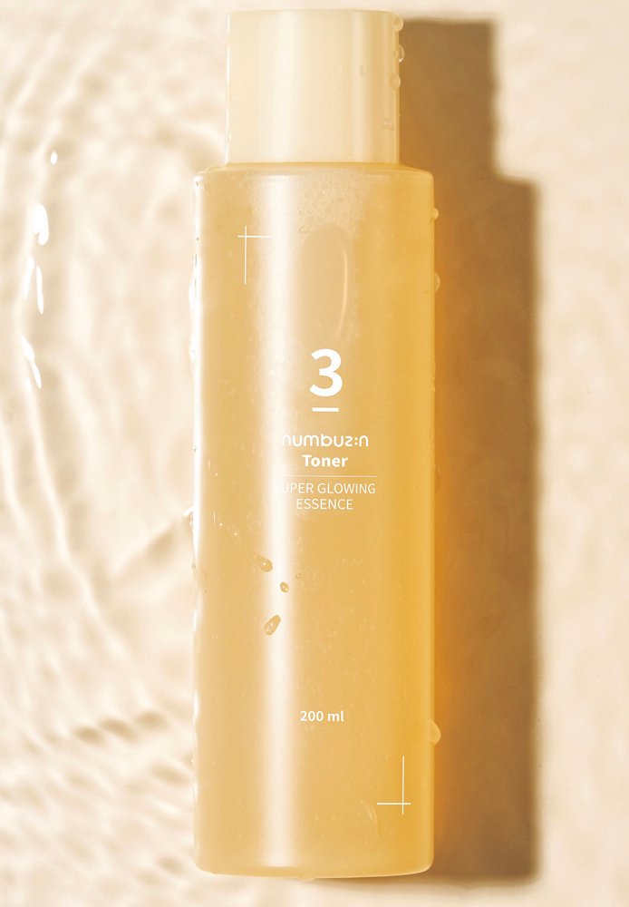Numbuzin No.3 Super Glowing Essence Toner - Rozświetlający Tonik do Twarzy 200ml