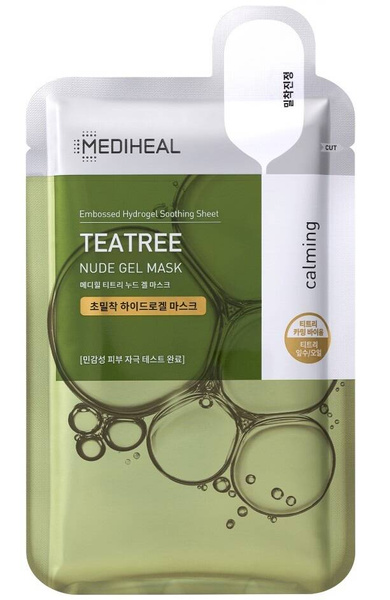 Mediheal TEATREE Nude Gel - Maska W Płachcie Do Twarzy Hydrożelowa Kojąca 30g
