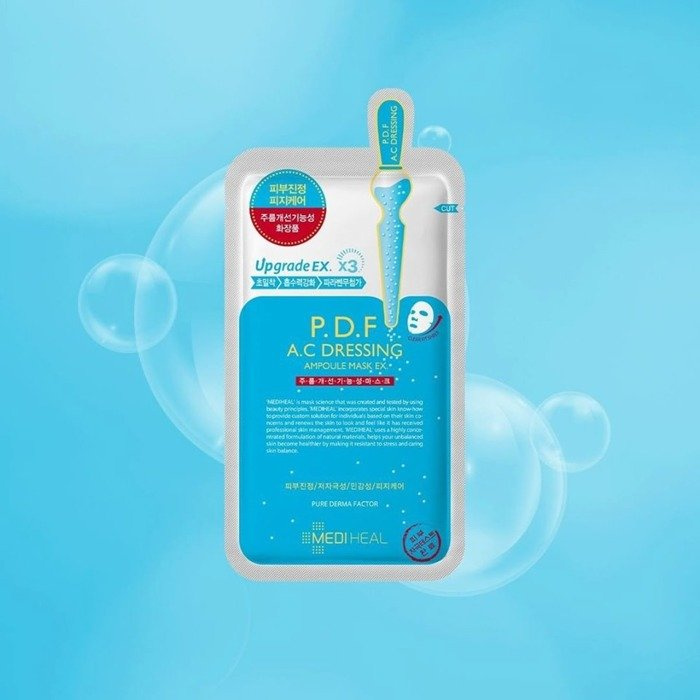 Mediheal Ampoule P.D.F. A.C Dressing - Kojąco-regenerująca Maska w Płachcie 25ml
