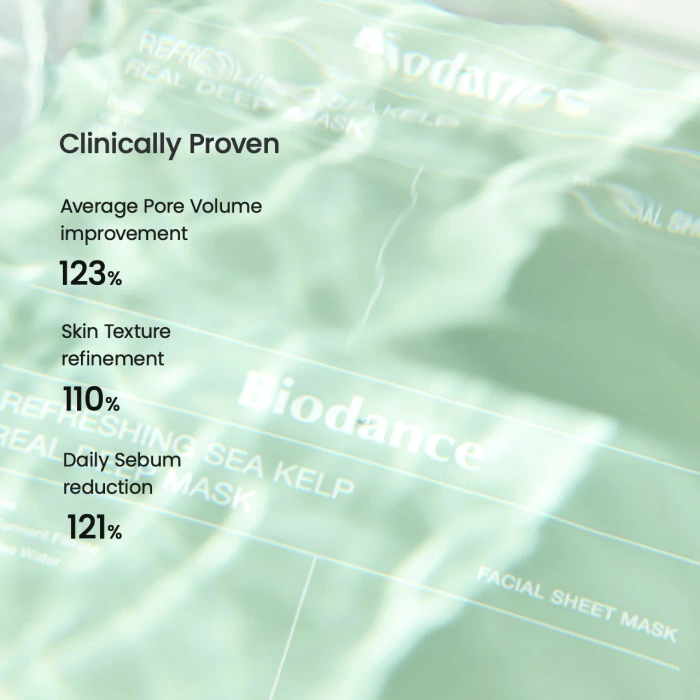 Biodance Refreshing Sea Kelp Real Deep Mask - Kojąco-Nawilżająca Maska do Twarzy 34g