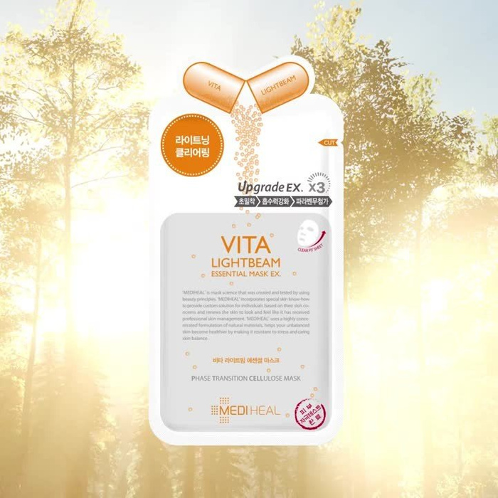 Essential Vita Lightbeam - Rozświetlająca Maseczka w Płachcie 24ml