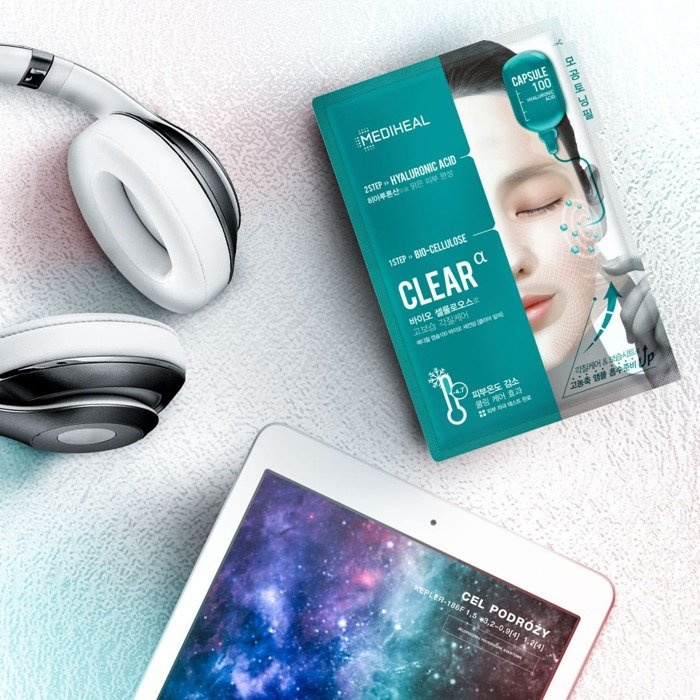 Mediheal Capsule 100 Clear - Oczyszczająca Maska w Płachcie Z Serum 27ml