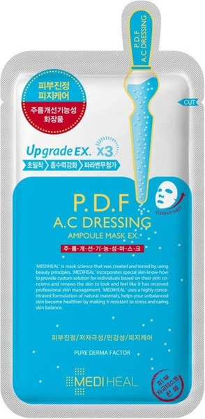 Mediheal Ampoule P.D.F. A.C Dressing - Kojąco-regenerująca Maska w Płachcie 25ml