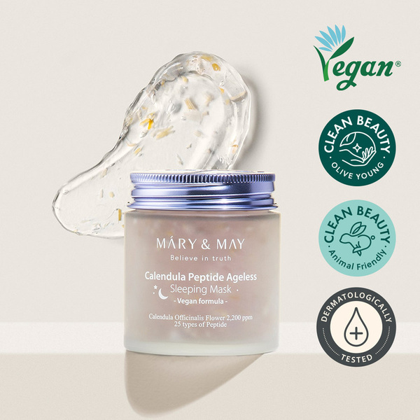 Mary&May Calendula Peptide Ageless Sleeping Mask - Kojąca Maska Regenerująca 110g