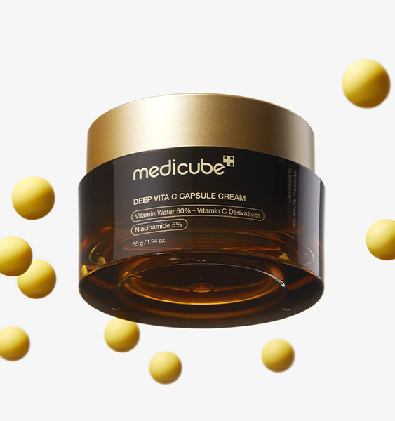 Medicube Deep Vita C Capsule Cream - Rozświetlający Krem do Twarzy z wit. C 55g