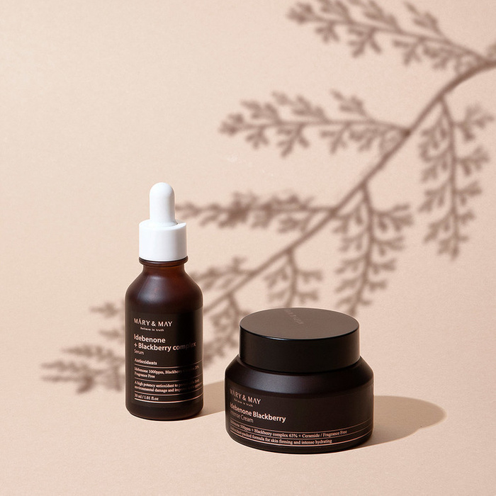 Mary&May Idebenone + Blackberry Complex Intensive Total Care - Krem Przeciwzmarszkowy 70g