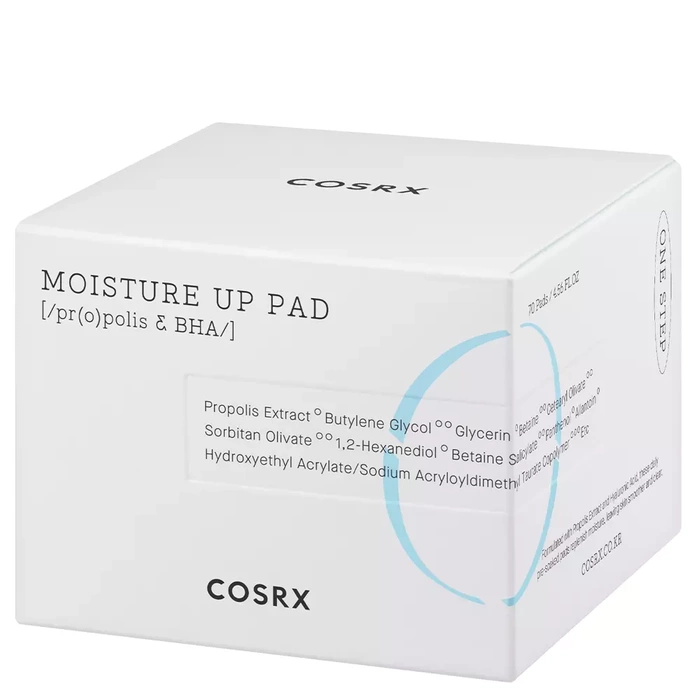 COSRX One Step Moisture Up Pad - Płatki Złuszczająco-Nawilżające Do Twarzy 70szt.