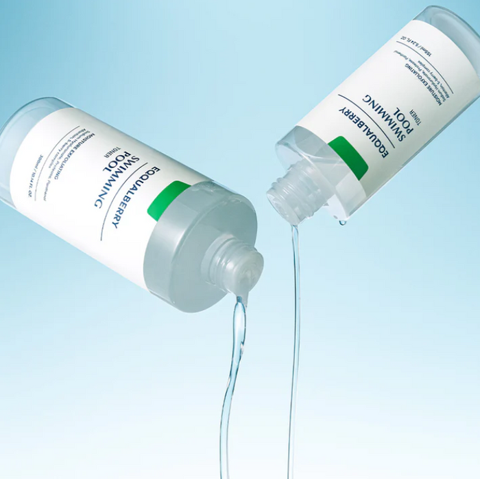 EQQUALBERRY Swimming Pool Toner - Nawilżająco-Złuszczający Tonik do Twarzy 155ml