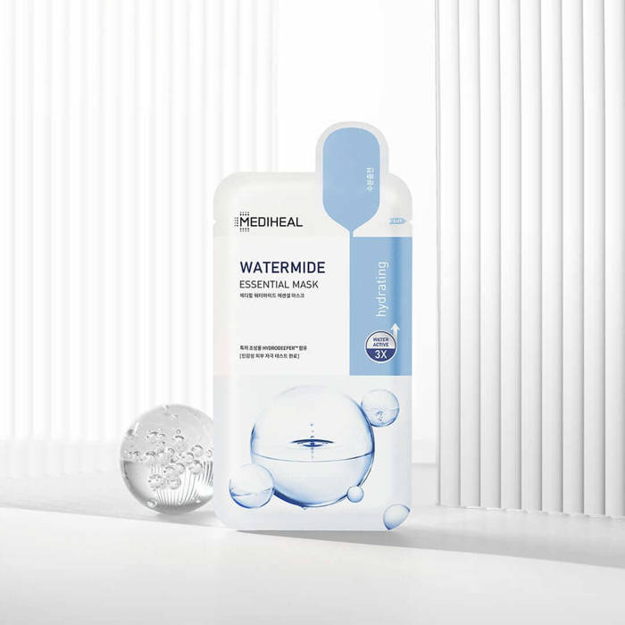 Mediheal Watermide Essential - Bambusowa Nawilżająca Maseczka w Płachcie 24ml