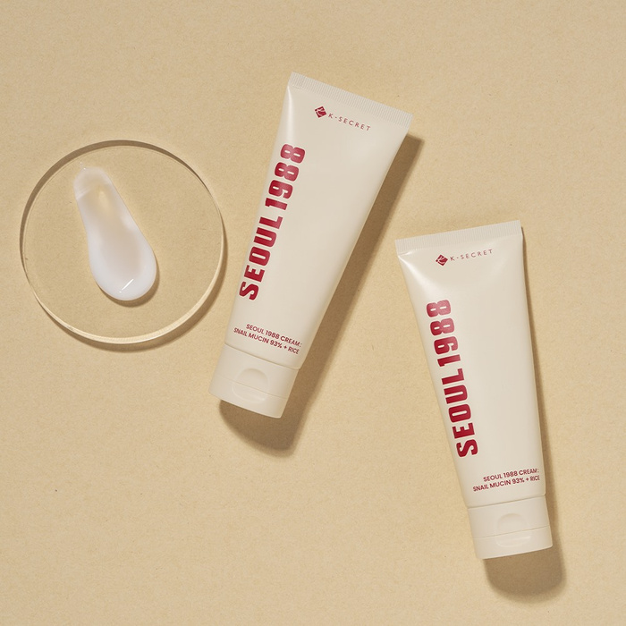 K-SECRET SEOUL 1988 Cream : Snail Mucin 93% + Rice - Krem do Twarzy na bazie ryżu i śluzu ślimaka 