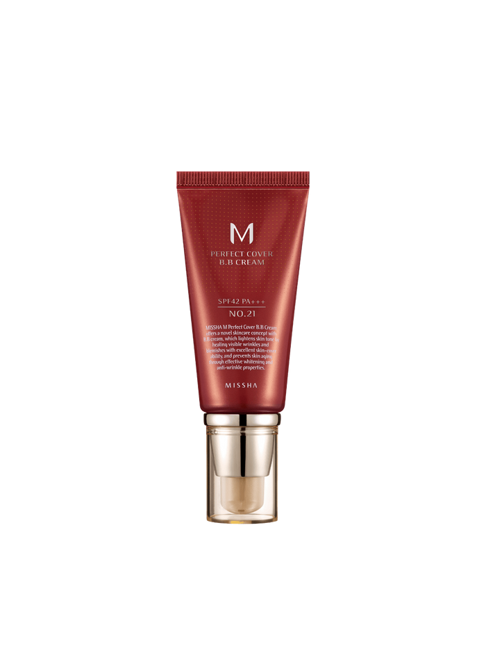 MISSHA M Perfect Cover BB Cream SPF42/PA+++ - Kryjący Krem BB No.21 Light Beige 50ml