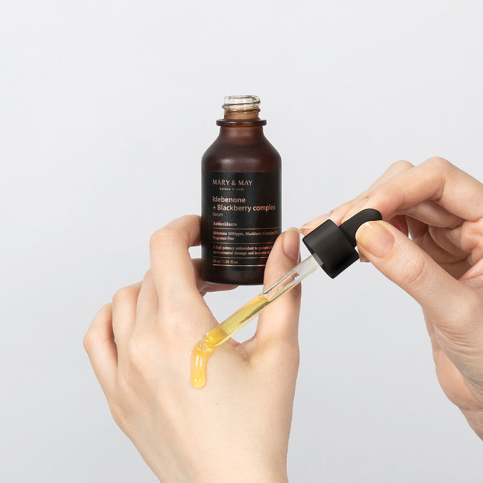 Mary&May Idebenone + Blackberry Complex Serum - Nawilżające Serum Antyoksydacyjne 30ml