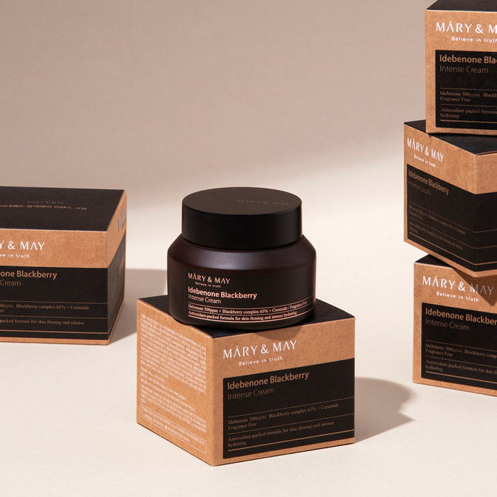 Mary&May Idebenone + Blackberry Complex Intensive Total Care - Krem Przeciwzmarszkowy 70g