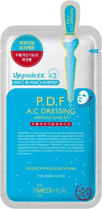 Mediheal Ampoule P.D.F. A.C Dressing - Kojąco-regenerująca Maska w Płachcie 25ml
