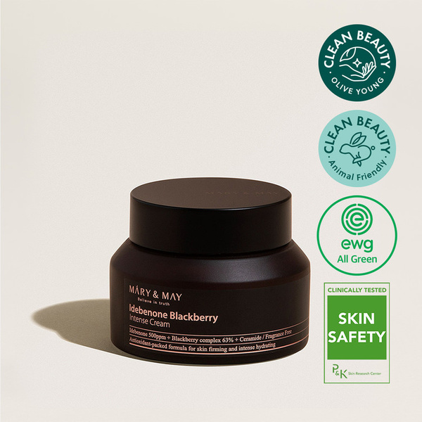 Mary&May Idebenone + Blackberry Complex Intensive Total Care - Krem Przeciwzmarszkowy 70g