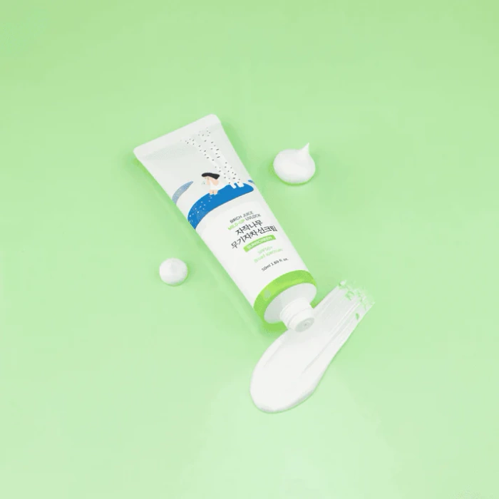 Round Lab Birch Mild-Up Sunscreen - Nawilżający Krem Przeciwsłoneczny 50ml