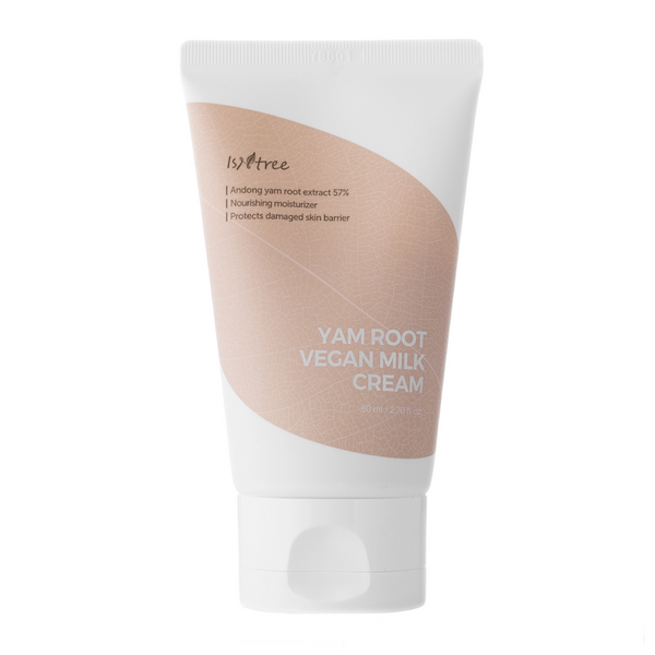 ISNTREE Yam Root Vegan Milk Cream - Intensywnie Nawilżający Krem do Twarzy 80ml