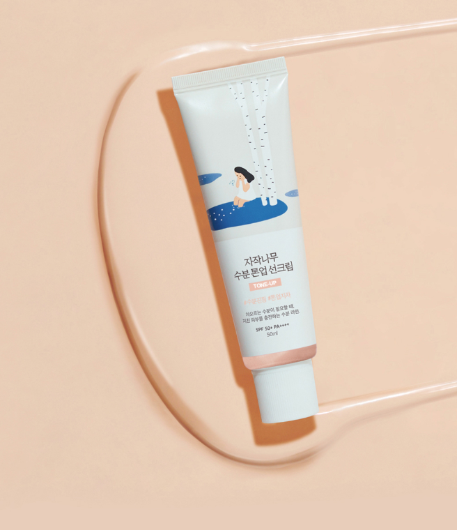 Round Lab Birch Moisture Tone-Up Sunscreen - Tonujący Krem Przeciwsłoneczny 50ml