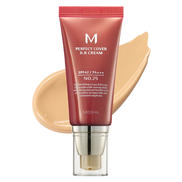 MISSHA M Perfect Cover BB Cream SPF42/PA+++ - Kryjący Krem BB No.25 Warm Beige 50ml