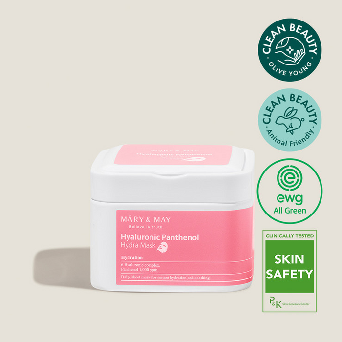 Mary&May Hyaluronic Panthenol Hydra Mask - Zestaw Maseczek w Płachcie 30szt.