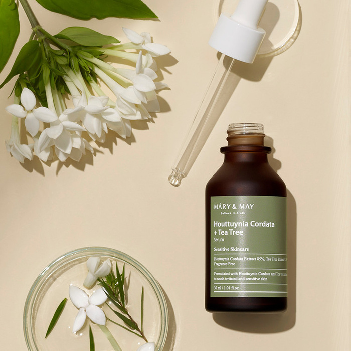 Mary&May Houttuynia Cordata + Tea Tree Serum - Serum Przeciwtrądzikowe 30ml