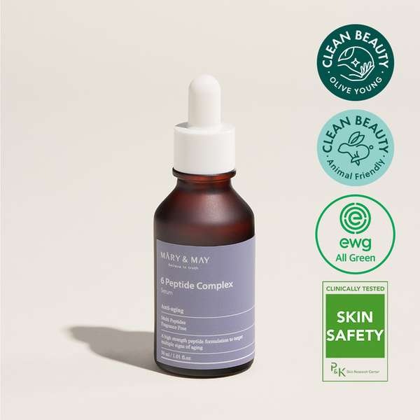 Mary&May 6 Peptide Complex Serum - Serum Przeciwstarzeniowe z Kompleksem Peptydów 30ml